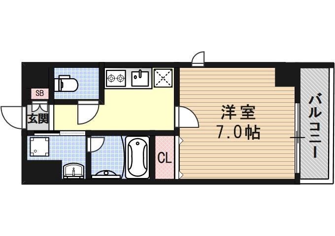 アスヴェル京都東寺前Ⅱの間取り