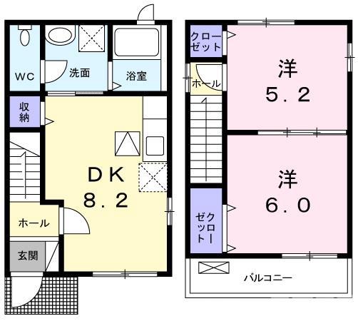 フルール下鴨の間取り
