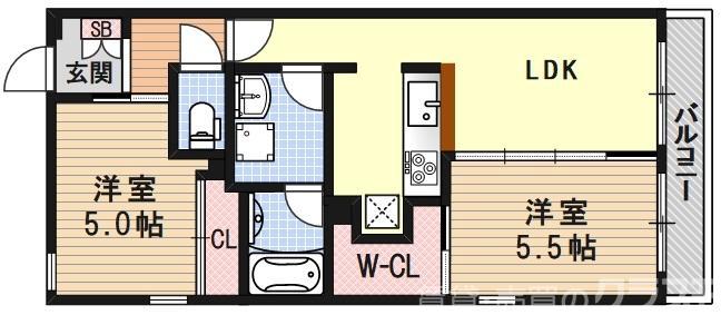 With京Grandes(ウィズ京グランデス)の間取り