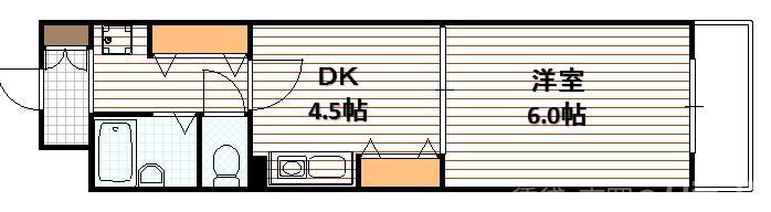 エスリード四条河原町の間取り