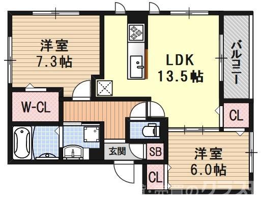 サン・フローラ伏見板橋の間取り