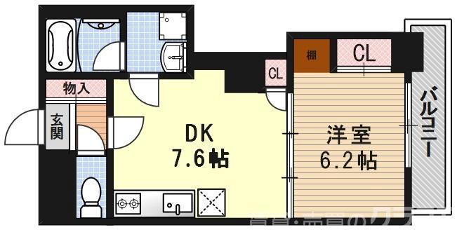 グラシオン西陣の間取り