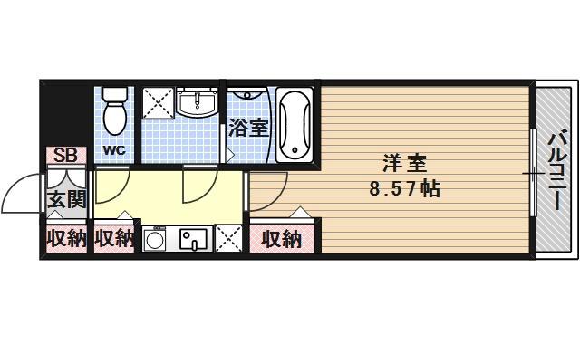 レジディア京都駅前の間取り