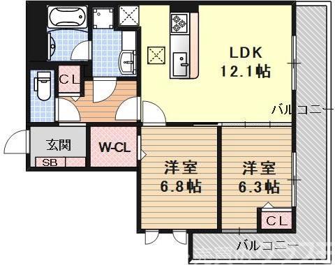 リーゾ北山の間取り