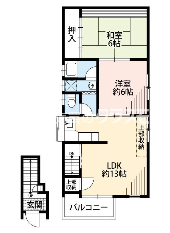カーサ小町の間取り