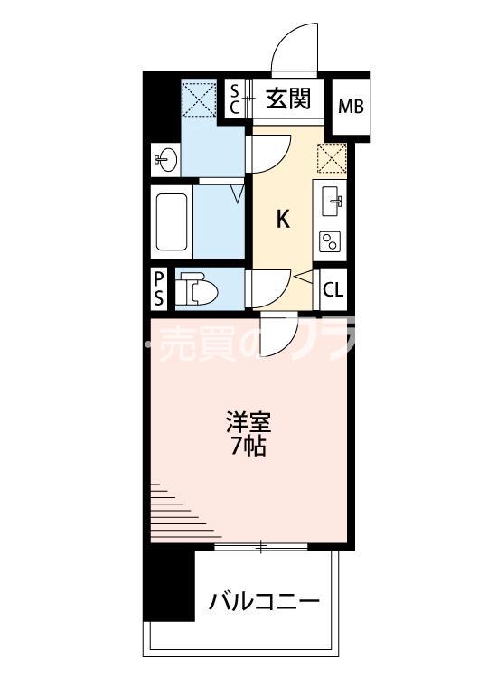 アドバンス大阪ルーチェの間取り