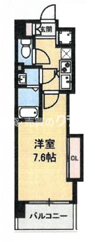 浪速西の完工年月(2019年2月)築の賃貸マンションの間取り
