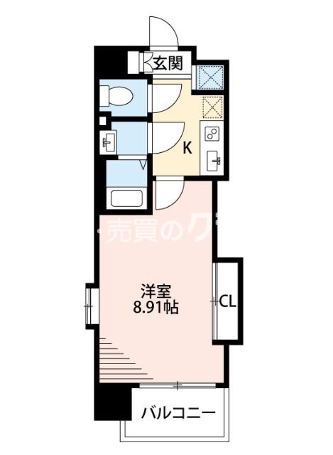浪速西の完工年月(2019年2月)築の賃貸マンションの間取り