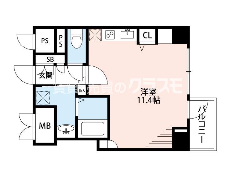 ルーセントオーデン難波の間取り