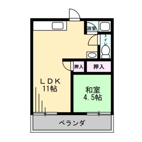 グリーンハイツ三和 A棟の間取り