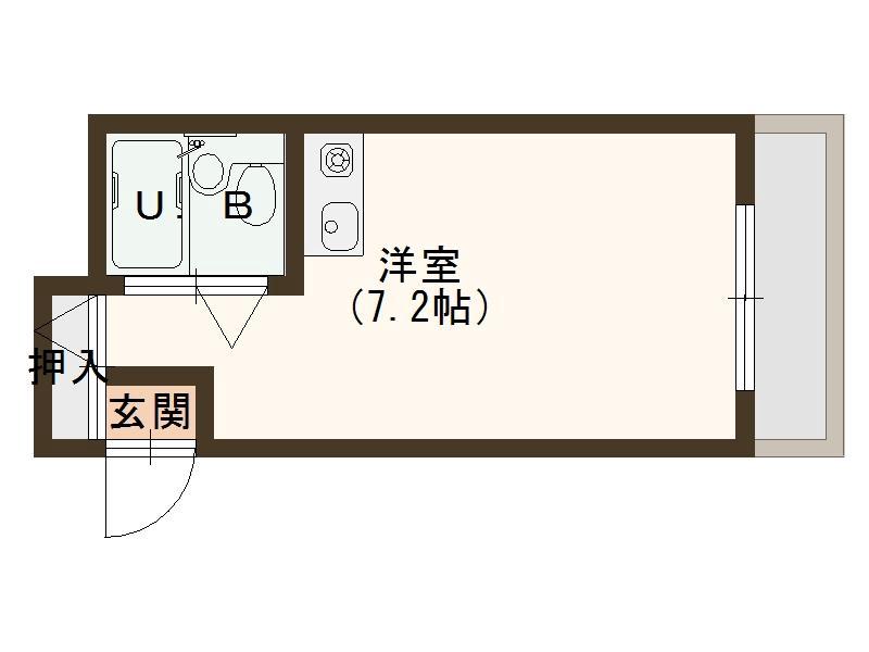 藤田町の完工年月(1990年5月)築の賃貸マンションの間取り