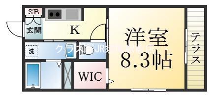 大手町の完工年月(2011年9月)築の賃貸アパートの間取り