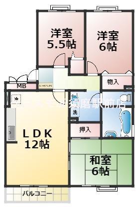 ウエストアヴェニューの間取り