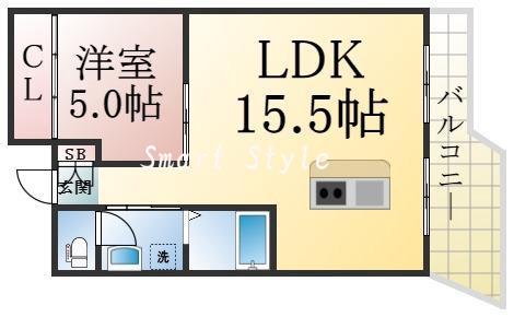 Giulia須磨浦Ⅲの間取り