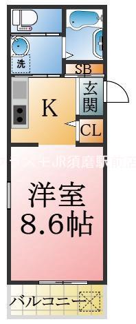 ヴィアーノ垂水王居殿の間取り