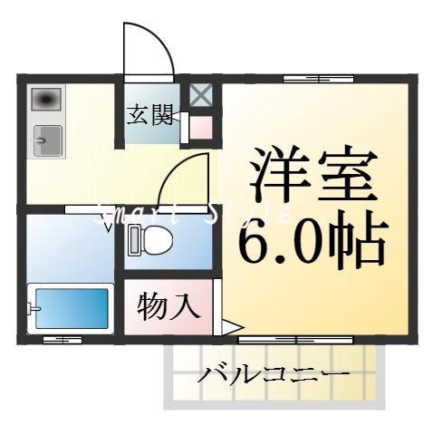 須磨浦通の完工年月(1997年3月)築の賃貸アパートの間取り