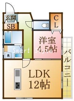 ブロンテ関守の間取り