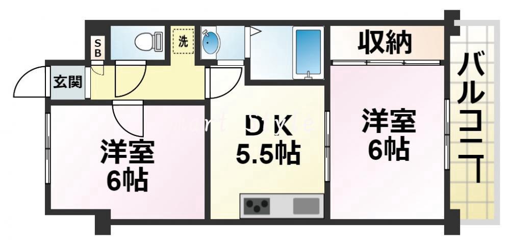 マリンクレール野田の間取り