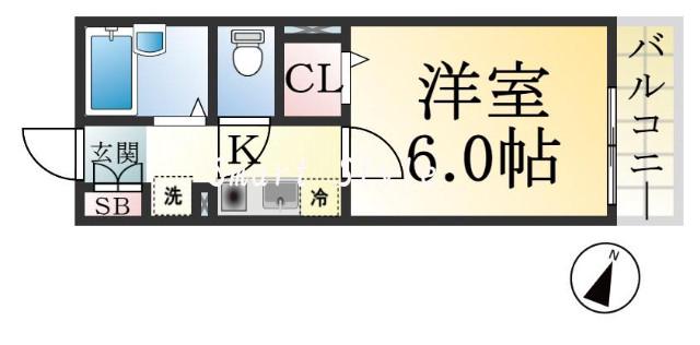 仲田の完工年月(1997年2月)築の賃貸アパートの間取り