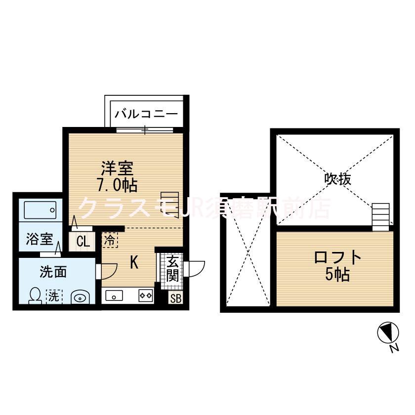 Midway hill 板宿staの間取り