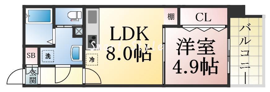 スカイ・シーフロント塩屋の間取り