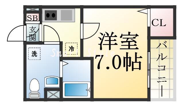 ル・レーヴKAWANISHIの間取り