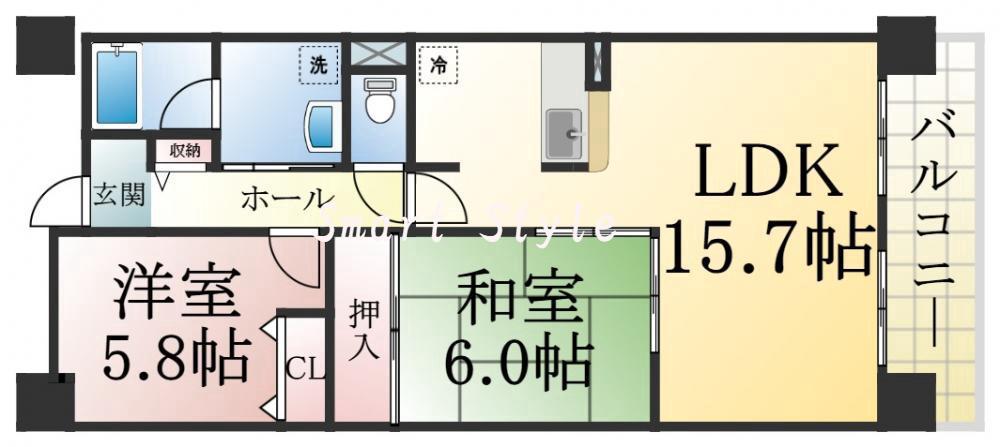 メイプル平和台の間取り