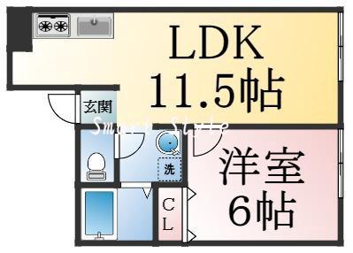 前原町の完工年月(1998年3月)築の賃貸アパートの間取り