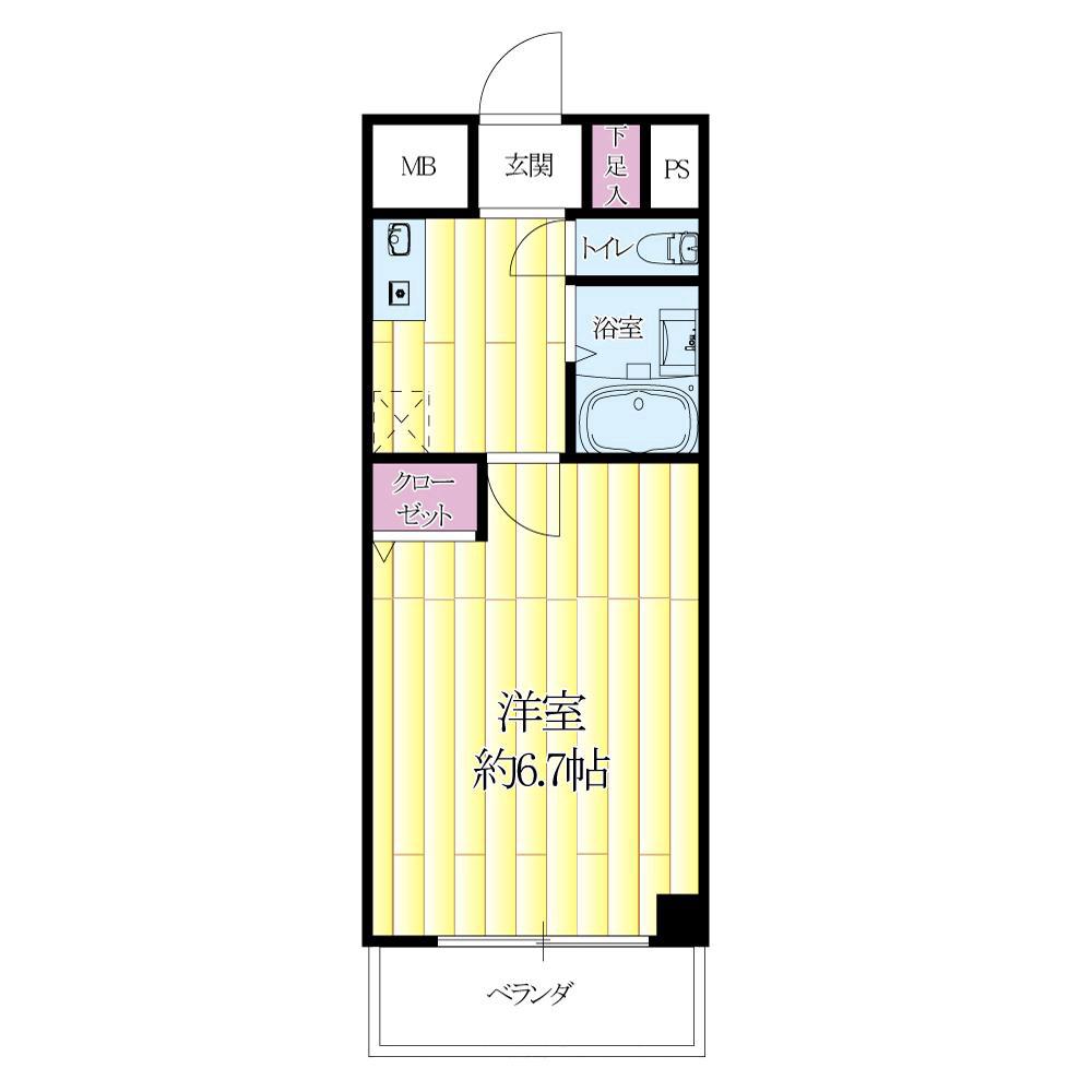 泉町の完工年月(1996年3月)築の賃貸アパートの間取り