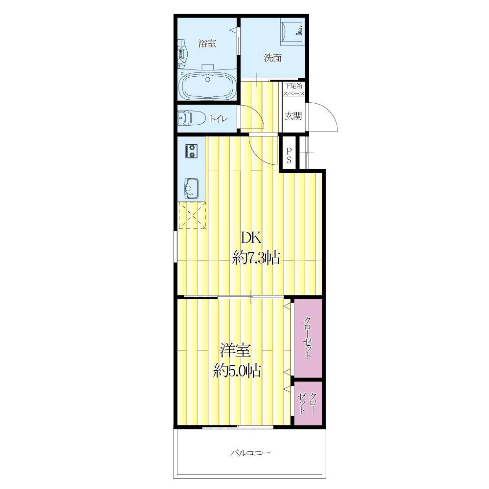 穂波町の完工年月(2017年3月)築の賃貸アパートの間取り