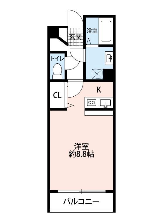 垂水町の完工年月(2003年1月)築の賃貸マンションの間取り