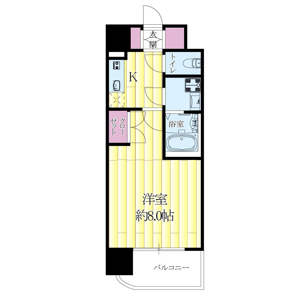 南吹田の完工年月(2009年1月)築の賃貸マンションの間取り