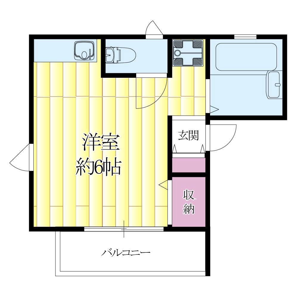 寿町の完工年月(2006年7月)築の賃貸アパートの間取り