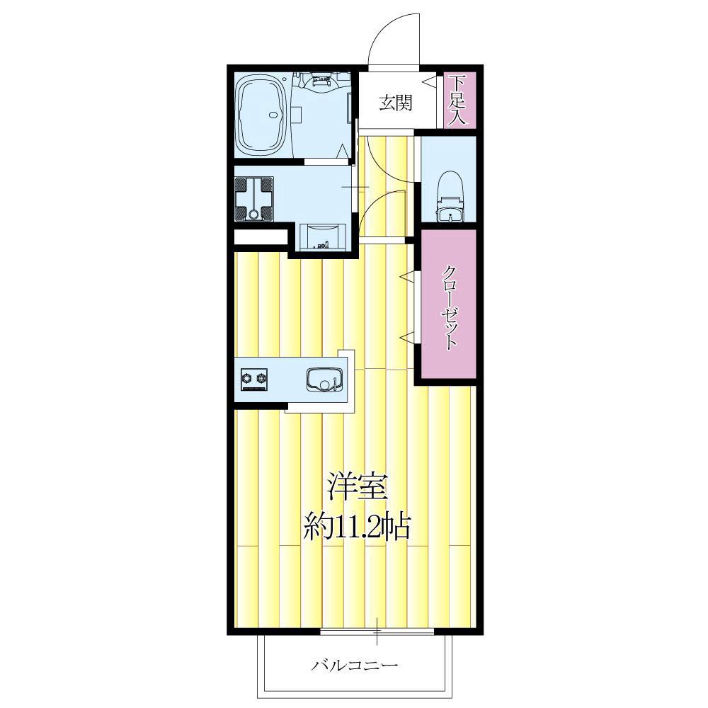 東御旅町の完工年月(2018年3月)築の賃貸アパートの間取り