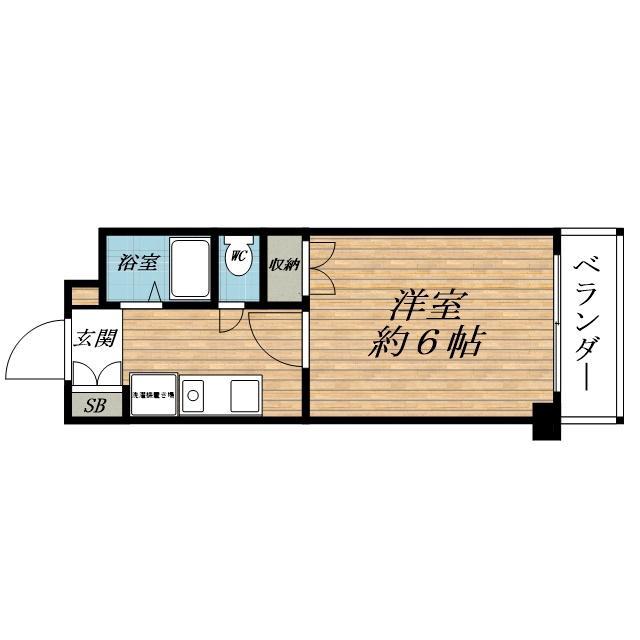 出口町の完工年月(1993年9月)築の賃貸マンションの間取り