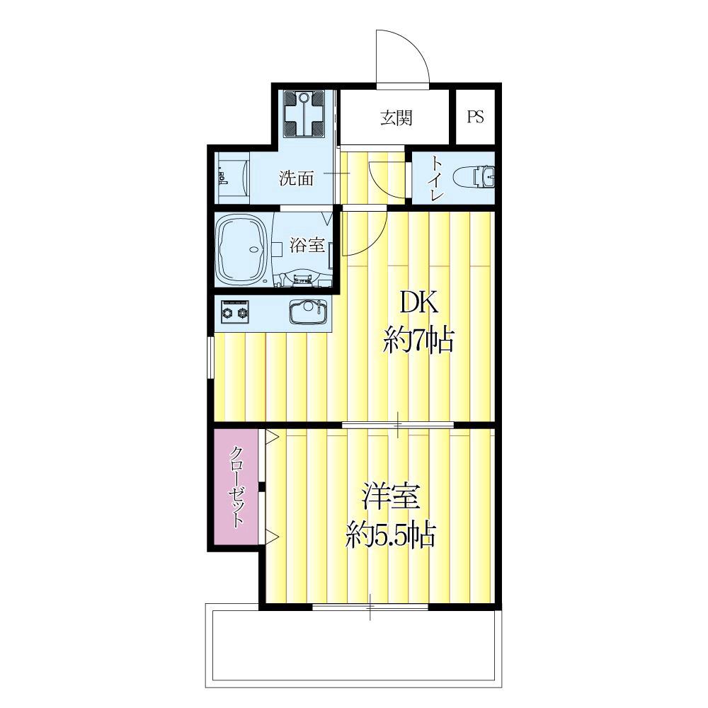 南吹田の完工年月(2009年2月)築の賃貸マンションの間取り