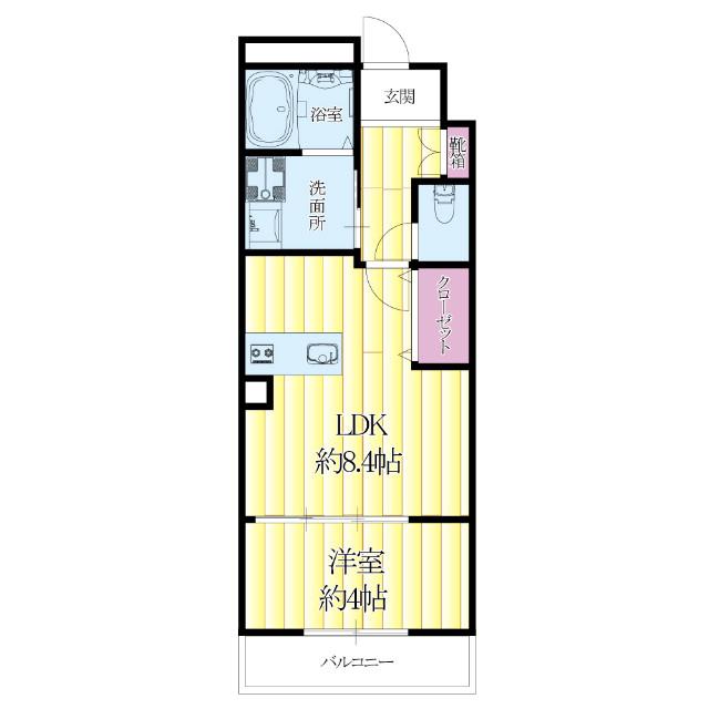 泉町の完工年月(2017年10月)築の賃貸アパートの間取り