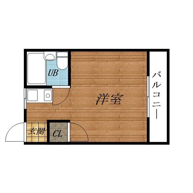 内本町の完工年月(1990年2月)築の賃貸アパートの間取り