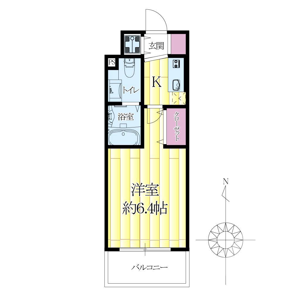 千里山西の完工年月(2012年3月)築の賃貸マンションの間取り