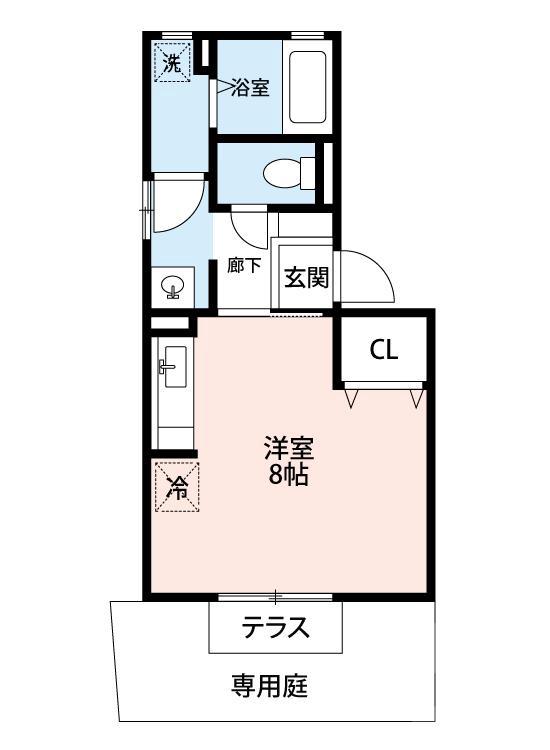 新芦屋上の完工年月(2004年6月)築の賃貸アパートの間取り