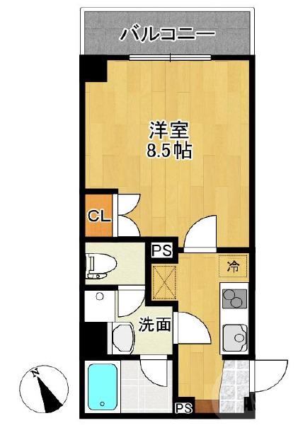 正雀の完工年月(2007年2月)築の賃貸マンションの間取り