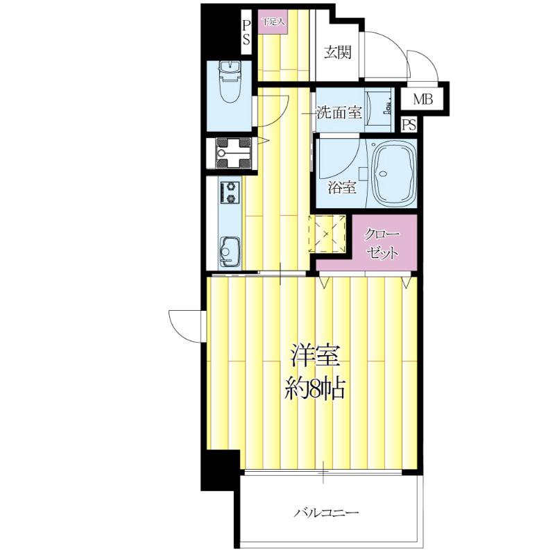 穂波町の完工年月(2006年9月)築の賃貸マンションの間取り