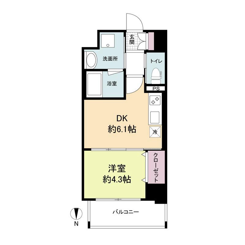 南吹田の完工年月(2019年3月)築の賃貸マンションの間取り