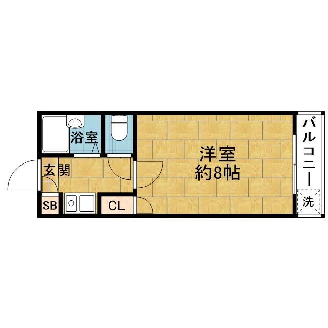 寿町の完工年月(1995年4月)築の賃貸アパートの間取り