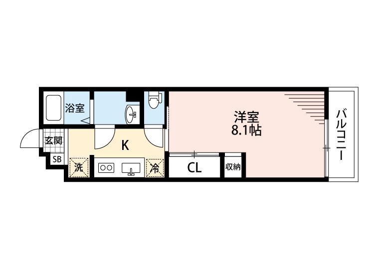 千里丘の完工年月(2019年5月)築の賃貸アパートの間取り
