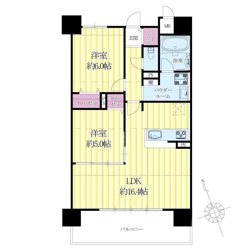 Welina江坂の間取り