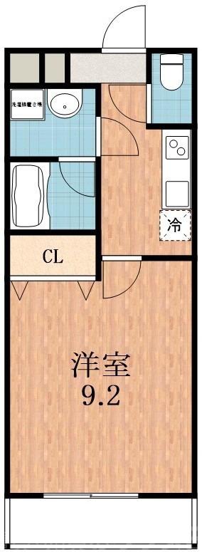 安立の完工年月(2010年3月)築の賃貸アパートの間取り