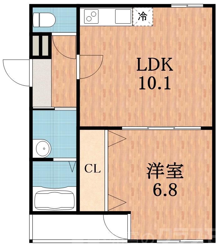 西加賀屋の完工年月(2015年5月)築の賃貸アパートの間取り