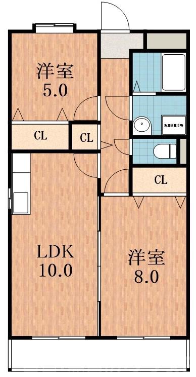 松崎町の完工年月(2006年9月)築の賃貸マンションの間取り