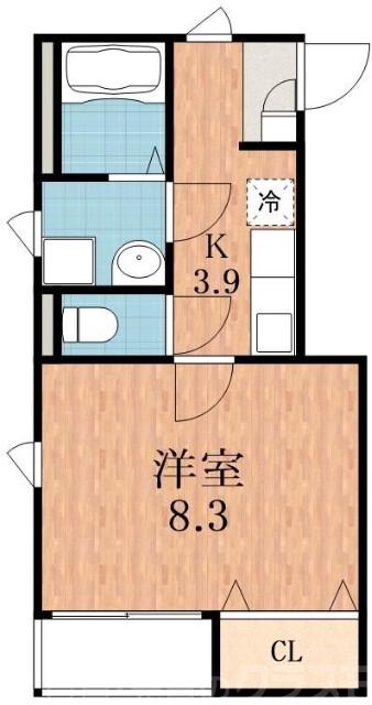 共立通の完工年月(2003年12月)築の賃貸マンションの間取り